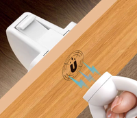 Verrou de sécurité magnétique pour armoire, clé magnétique en forme de cœur invisible sans perçage, loquet de tiroir à l'épreuve des bébés pour la sécurité des placards