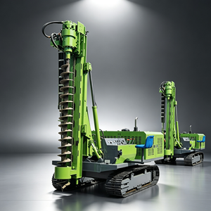 Pileur de pieux à vis sur chenilles professionnel de <span class=keywords><strong>156</strong></span> kW avec tête rotative hydraulique pour l'installation de systèmes de montage au sol solaires - Product Image 2