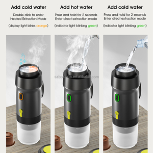 Máquina de café espresso de viaje con estuche Máquina de café con leche americana autocalentable portátil Compatible con café en polvo y cápsulas - Product Image 5