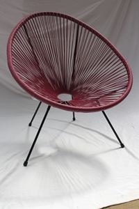 Vente en gros d'usine de meubles de jardin d'extérieur bon marché Offre Spéciale populaire chaise en osier rotin Pe chaise <span class=keywords><strong>Acapulco</strong></span> - Product Image 2