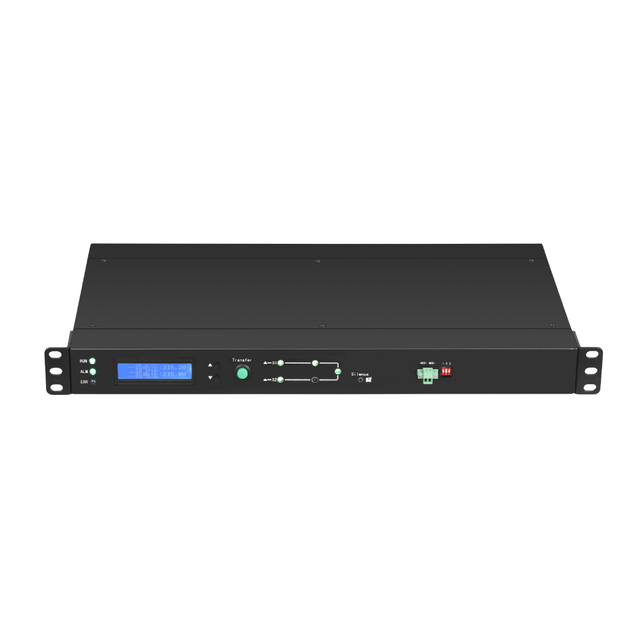 1 Phase Rack-Mount PDU with Static Transfer Switch 10A-16A-32A Outlets 2M Power Cable Power Distribution Equipment
