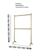 Étagère de rangement pour vêtements à hauteur réglable sur plusieurs niveaux, vente directe d'usine, stable, adaptée aux magasins de vêtements