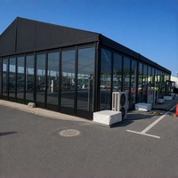 Tentes de réception transparentes en verre pour 500 personnes, en aluminium, pour événements en plein air, toit transparent, tentes de luxe pour mariages et fêtes
