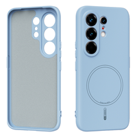 Coque de téléphone magnétique givrée en silicone liquide pour Tecno Camon 50 Pro Pova 8 7 Pro 5G, compatible avec la charge sans fil, antichoc, toucher doux