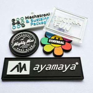 Custom Logo 3D Soft Heat Press Transfer <b>Transparent</b> Silicone Sewn on Heart Shape PVC Rubber Patch <b>Label</b> Pvc Patch Hook and Loop - Product Image 1
