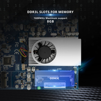 Carte mère de bureau ITX intégrée Intel J1900, socket BGA, canal unique DDR3, 9 ports USB, SATA, HD, Mini PCIe, emplacements WiFi