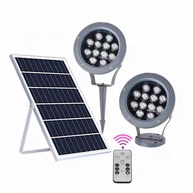 Outdoor Aluminum LED Solar Tree Light with Ground Insert Bracket Waterproof IP65 for Landscape & Garden Use Solar Garden Light