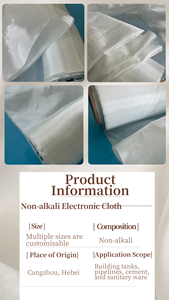 Sợi thủy tinh vải vật liệu xây dựng sợi thủy tinh vải điện tử chống cháy vải với chất lượng cao - Product Image 4