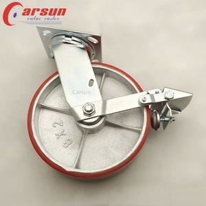 Großhandel OEM Heavy Duty Gusseisen Lenk rollen Industrielle starre und drehbare Stile mit Gummi-und Stahlwerk stoffen