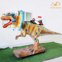 Dinosaure animatronique électrique télécommandé pour enfants, à utiliser en extérieur dans un parc