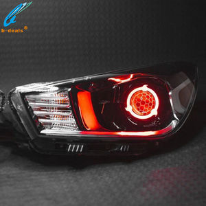 Bi Xenon HID 프로젝터 렌즈 용 2.5 ''Sharingan Halos 자동차 헤드라이트 SRGBA 회전 신호 후광 링 천사 눈 자동차 스타일링 개조 - Product Image 3