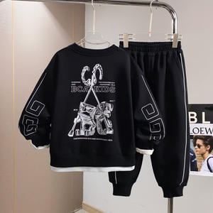 BCA Ensemble de vêtements pour garçons personnalisés pour enfants avec impression de dessins animés pour enfants de 11 à 12 ans Ensemble de pyjama Cadeaux de mode d'automne - Product Image 3