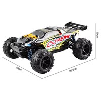 HBAOCH 1/18 Rock Crawler RC Truck 2.4G 4 canaux haute vitesse électrique 80M télécommande moteur brossé prêt à l'emploi intérieur-extérieur