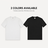 Kaos polos pria 205GSM 100% katun, amonia cair, dua sisi, kerah kru, lengan pendek, sablon logo custom