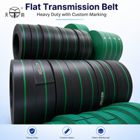 Bandes transporteuses plates en coton et polyester personnalisées, bandes de transmission de puissance, bandes transporteuses plates en toile