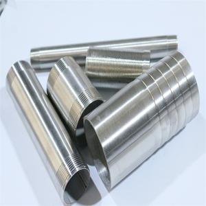 נירוסטה מלוטשת כפולה & חבית חוט יחיד niple ארוך npt bspp ברזל הליהוק גז יישום צינור ראש צינור גז יישום צינור ראש - Product Image 2