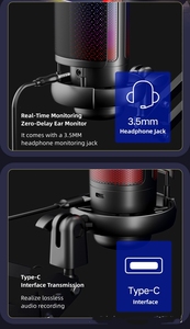 Micrófono ajustable RGB <span class=keywords><strong>para</strong></span> juegos más vendido, micrófono de condensador de transmisión <span class=keywords><strong>en</strong></span> <span class=keywords><strong>vivo</strong></span> RGB <span class=keywords><strong>para</strong></span> <span class=keywords><strong>cantar</strong></span> - Product Image 3