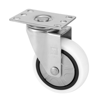 Nouvelle conception Roue pivotante en nylon PA pour salle blanche et en acier inoxydable SUS 304, 3, 4, 5 pouces, pour tables de ping-pong