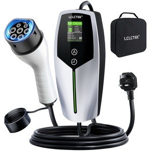 LCLCTEK <span class=keywords><strong>Cable</strong></span> de cargador EV portátil <span class=keywords><strong>Tipo</strong></span> <span class=keywords><strong>2</strong></span> Cargador de coche eléctrico ajustable Estación de <span class=keywords><strong>carga</strong></span> EV de <span class=keywords><strong>2</strong></span>.99KW con pantalla LED - Product Image 1