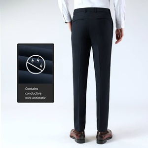 <span class=keywords><strong>Pantalon</strong></span> de tailleur décontracté en <span class=keywords><strong>laine</strong></span> 70% pour hommes <span class=keywords><strong>Pantalon</strong></span> de tailleur <span class=keywords><strong>Pantalon</strong></span> droit pour hommes - Product Image 5
