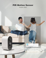 Caméra intelligente sans fil Wi-Fi DK334 UBOX APP 3MP 2K pour intérieur/extérieur, caméra de surveillance, mini caméra
