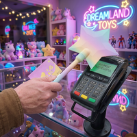 Support de paiement portable en plastique fait main pour carte de crédit, motif baguette magique Starlight, avec fonction Tap to Pay, vente en gros