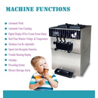 Machine à crème glacée commerciale Shineu Embraco R404A Machine à crème glacée Vente chaude Machine à crème glacée molle