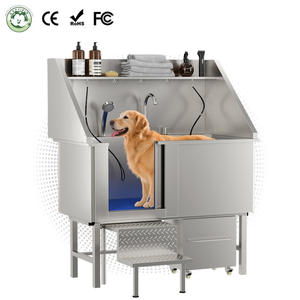 लक्जरी पर्यावरण के अनुकूल स्टेनलेस स्टील कुत्ते जल निकासी प्रणाली गैर-पर्ची रैंप बाएं/दाएं दरवाजे और भंडारण - Product Image 1