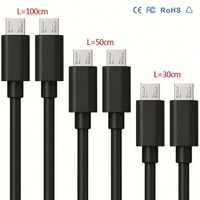Câble de charge et de données 1M pour Android, chargeur V8 Micro, câbles de charge pour téléphone portable, câble USB Micro, chargeur de câble Micro USB