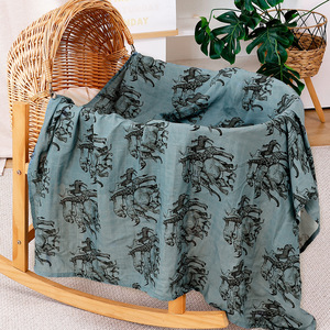 Coperta Avvolgente in Morbida Garza di Cotone a Maglia del Produttore 700 Stampe Doppio Strato 200 Fili Tinta Unita Biancheria da Letto Festival Regali per Neonati - Product Image 4