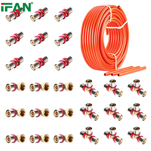 Conexiones PEX Al PEX de IFAN, Fabricante de Accesorios de Plomería Multicapa, Color Rojo, 16-32mm, Conexiones PEX de Latón a Presión - Product Image 1
