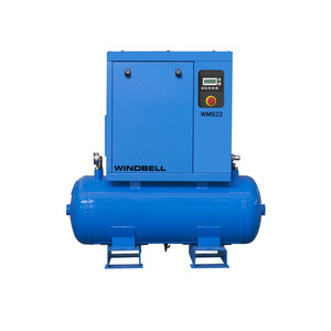 2.2kw 3.7kW 3HP 5HP 220V duy nhất giai đoạn vít loại Máy nén khí im lặng quay trục vít Máy nén khí với xe tăng - Product Image 1