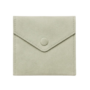 Pochette en microfibre pour bijoux avec bouton-pression pour emballage de comptoir de vente au détail - Product Image 1