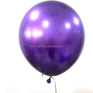 Ballons en latex chromé en métal perlé gonflables de 12 pouces pour la décoration de fête et de mariage - Product Image 3