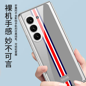Luxe léger et adapté à la coque de téléphone pliable ZFold5, coque peinte <span class=keywords><strong>en</strong></span> verre électrolytique, protection anti-chute Fold5 - Product Image 5
