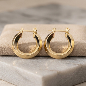 Pendientes de aro elegantes, pendientes de aro clásicos y a la moda, pendientes de aro modernos, pendientes de aro personalizados, joyería rellena de oro Oro Joyeria - Product Image 1