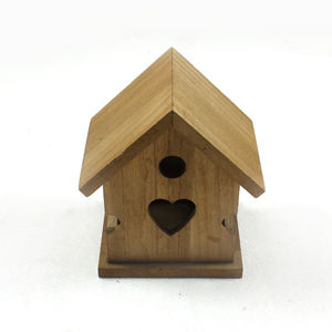 Creatief Houten Vogelnest, Buitentuin Kan Decoratieve Vogelvoeder Hangen, Graffiti Kan Buiten Vogelhuis Worden Gemaakt - Product Image 1