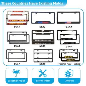 Bingkai Plat Nomor Kustom Bingkai Plat Nomor yang Dipersonalisasi dengan Huruf 3D Timbul - Product Image 3