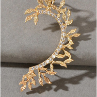 Boucles d'oreilles créatives et audacieuses pour femme, avec strass géométriques exagérés