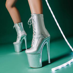 Пикантные ботильоны на высоком каблуке 20 см с нескользящей подошвой - Product Image 4