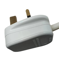 Prise de courant britannique 13A 250V BS 4 voies, multiprise britannique avec interrupteurs individuels et prise avec fusible