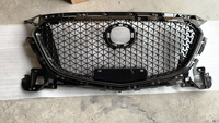 Calandre avant en ABS noir en nid d'abeille design 1 set pour MAZDA 3 2017-2019