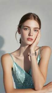 Bracelet élégant et luxueux pour femme en cristal opale 16 mm pour montre, idéal pour les fêtes et les loisirs (38 mm/42 mm) - Product Image 5