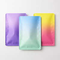 100 pièces/sac, sac scellé, sac en aluminium personnalisé, emballage pour cartes avec encoche dentelée, 100 microns, solution d'emballage thermoscellable