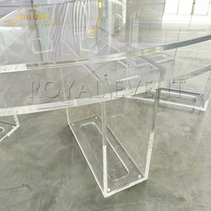 Tùy Chỉnh Trong Suốt <span class=keywords><strong>Acrylic</strong></span> Trẻ Em Đảng Bảng Vòng Serpentine Trẻ Em Bàn Ghế Cho Tổ Chức Sự Kiện Đồ Nội Thất - Product Image 5