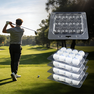 Envase tipo concha transparente para pelotas de golf, blíster pequeño, caja con 12 compartimentos, bandejas de plástico tipo concha - Product Image 5