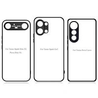 Coque de téléphone personnalisée vierge en TPU 2D pour sublimation, protection par transfert thermique pour Tecno Spark 50 GO 3 Pova Slim Curve 2 5G
