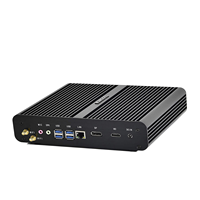 Mini PC Quad Core Tanpa Kipas Intel Celeron J3455 Perangkat Jaringan Meja DDR4 RAM 4 LAN M.2 SATA PCIe SIM Linux