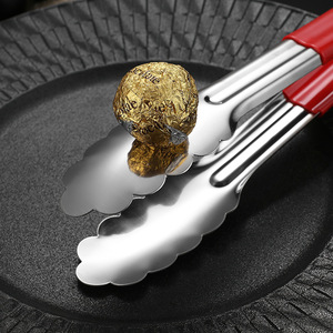 Stainless Steel Food <b>Tongs</b> 201 Grade Heat Resistant For <b>BBQ</b> Grilling Baking Home Kitchen Use - Product Image 3
