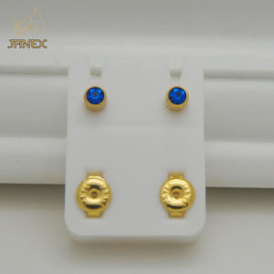 أقراط أذن متنوعة مع خرطوشة أو بيردنج من الفولاذ المقاوم للتسريب غير منشط للحساسية من فولاذ <span class=keywords><strong>316</strong></span> لتر للأطفال والرضع والأطفال الصغار - Product Image 4